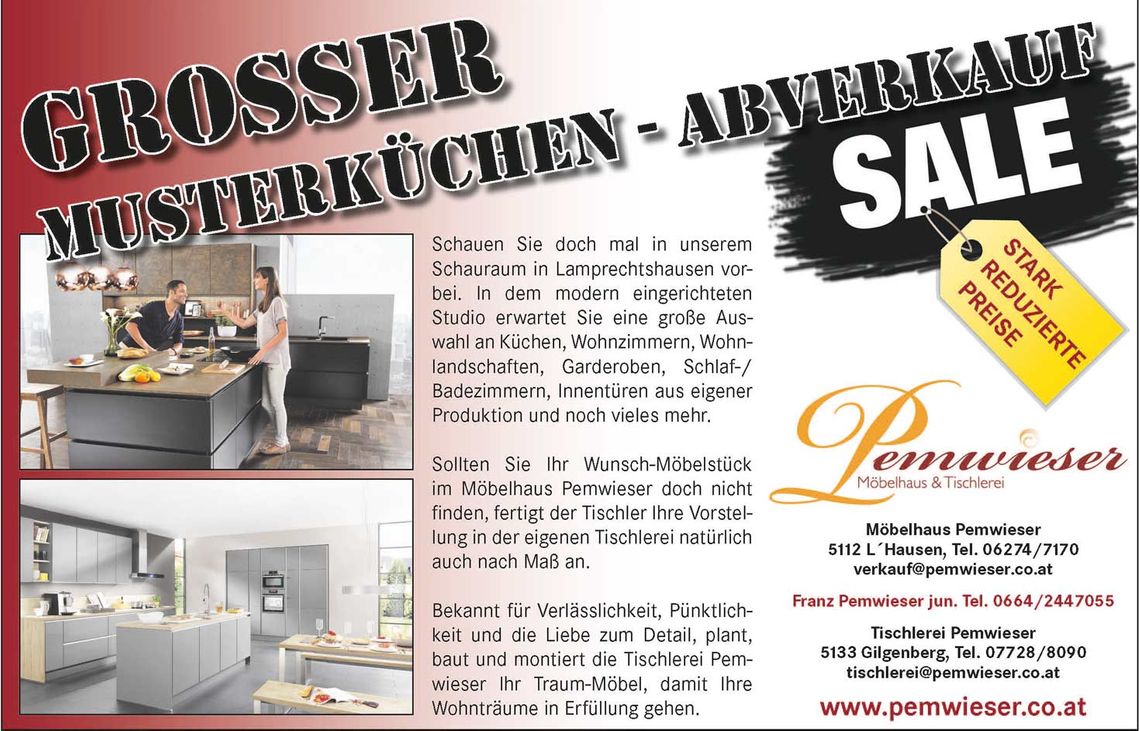 Musterküchen-Abverkauf